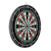 Personalized Family Dartboard with Custom Name  Dartbord (Voorkant Links)