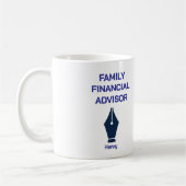 Personalized Family Financial Advisor Coffee Koffiemok (Links)