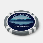 Personalized Family Lake House Reunion Poker Chips (Enkel)