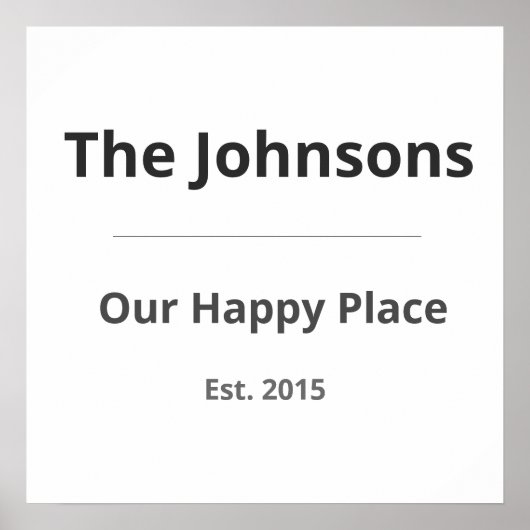 Personalized Family Mug – Custom Family Name & Yea Poster (Voorkant)