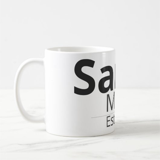 Personalized Family Mug – Custom Name & Role Gift Koffiemok (Links)