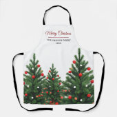 Personalized Family Name Christmas Tree Schort (Voorkant)