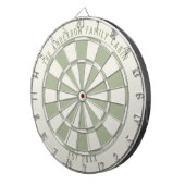Personalized Family Name Custom Sage Game Room  Dartbord (Voorkant Rechts)