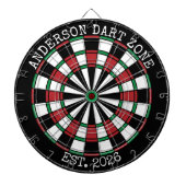 Personalized Family Name Dartboard Man Cave Dartbord (Voorkant)