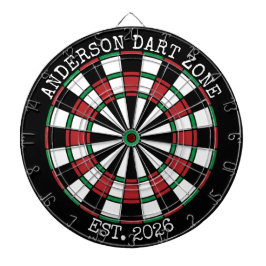 Personalized Family Name Dartboard Man Cave Dartbord