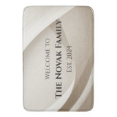 Personalized Family Name Doormat – Welcome Badmat (Voorkant Verticaal)