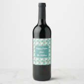 Personalized Family Name Easter Wine Label Wijn Etiket (Voorkant)