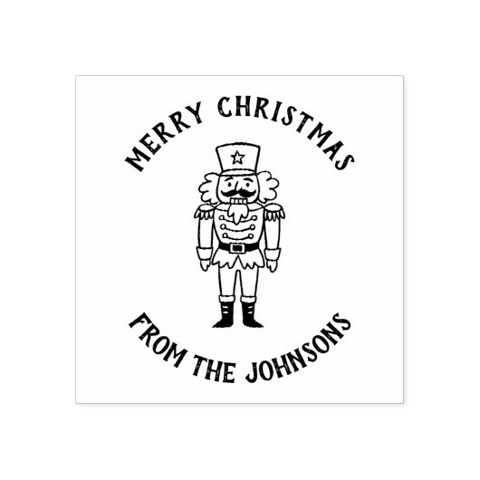 Personalized Family Name Merry Christmas Prince Rubberstempel (Afrduk)