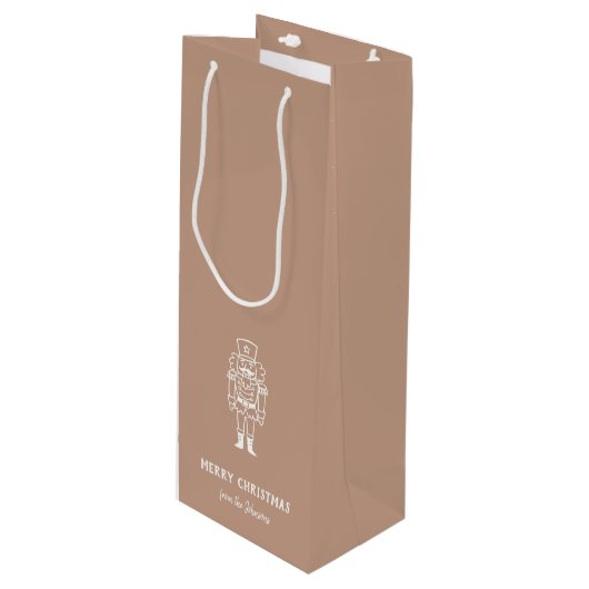 Personalized Family Name Merry Christmas Prince Wijn Cadeautas (Voorkant Gekanteld)