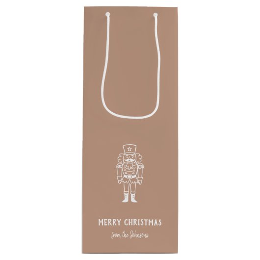 Personalized Family Name Merry Christmas Prince Wijn Cadeautas (Voorkant)