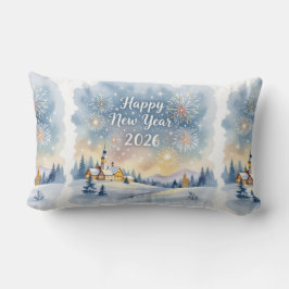 Personalized Family Name New Year Throw Pillow Kussen