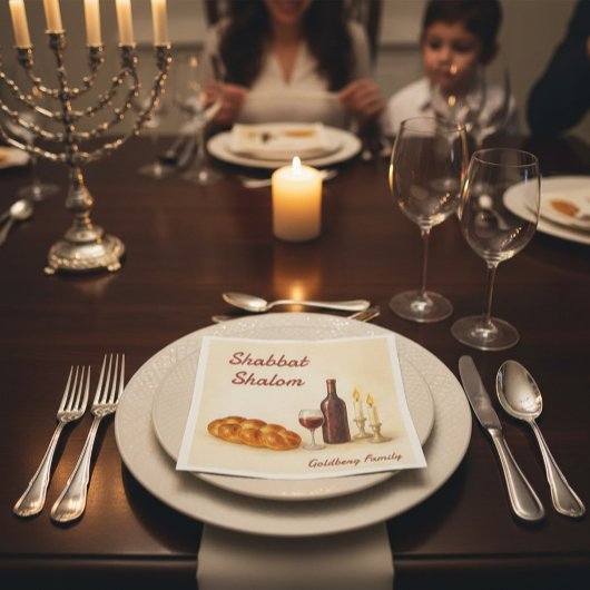 Personalized Family Name Shabbat Shalom Servet