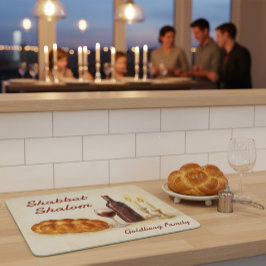 Personalized Family Name Shabbat Shalom Snijplank