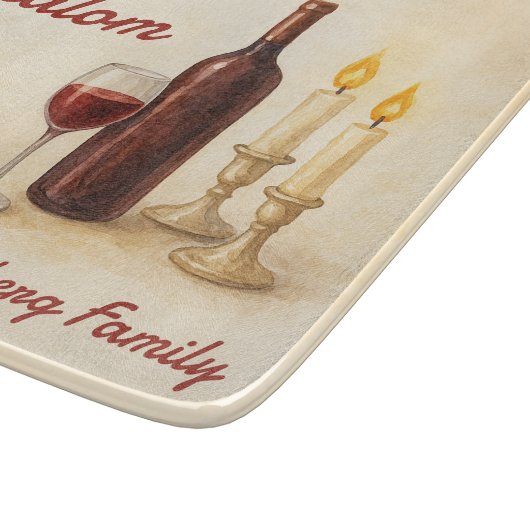 Personalized Family Name Shabbat Shalom Snijplank (Hoek)