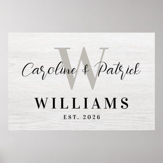 Personalized Family Name Wall Art Custom Print (Voorkant)
