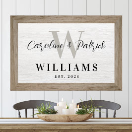 Personalized Family Name Wall Art Custom Print