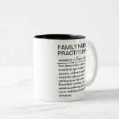 Personalized Family Nurse Practitioner Definition  Tweekleurige Koffiemok (Voorkant rechts)