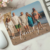 Personalized Family Photo and Text Muismat