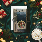 Personalized Family Photo Christmas Card Bedankkaart