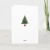 Personalized Family Photo Christmas Tree Feestdagen Kaart (Achterkant)