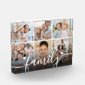 Personalized Family Photo Collage Acrylic Fotoblokken (Links)