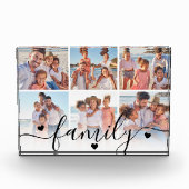 Personalized Family Photo Collage Acrylic Fotoblokken (Voorkant)
