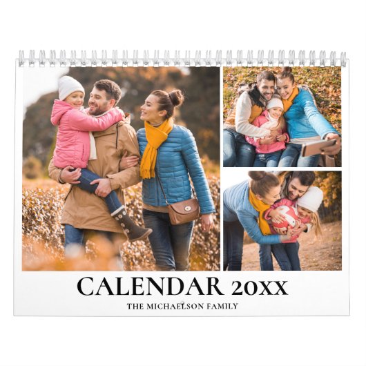 Personalized Family Photo Collage Kalender (Hoes)