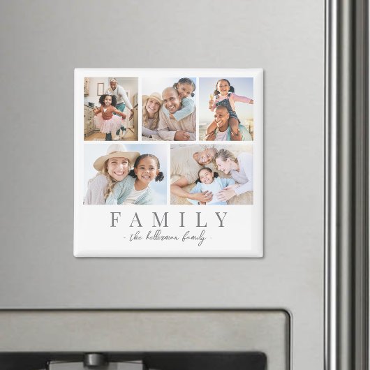 Personalized Family Photo Collage Magneet
