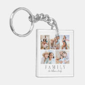 Personalized Family Photo Collage Sleutelhanger (Voorkant Links)
