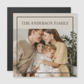 Personalized Family Photo | Custom Family Name  (Voorkant / Achterkant)