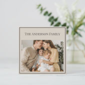 Personalized Family Photo | Custom Family Name (Staand voorkant)