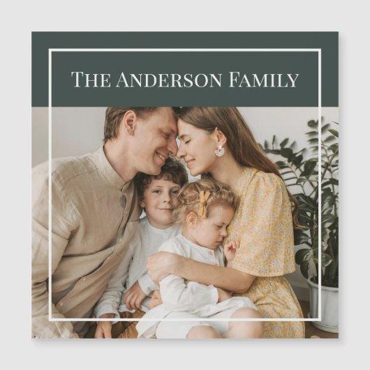 Personalized Family Photo | Custom Family Name  (Voorkant)
