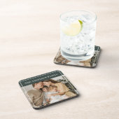 Personalized Family Photo | Custom Family Name  Bier Onderzetter (Rechterzijde)