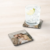 Personalized Family Photo | Custom Family Name  Bier Onderzetter (Rechterzijde)