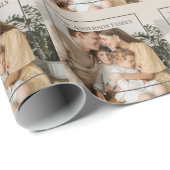 Personalized Family Photo | Custom Family Name  Cadeaupapier (Rol Hoek)