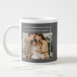 Personalized Family Photo | Custom Family Name  Grote Koffiekop