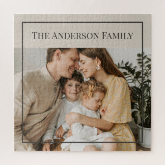 Personalized Family Photo | Custom Family Name  Legpuzzel