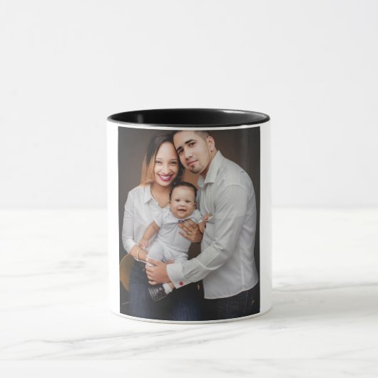 Personalized Family Photo Custom Mok (Midden)