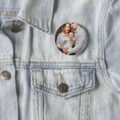 Personalized Family Photo Custom Ronde Button 5,7 Cm (In situ)