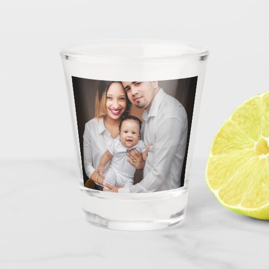 Personalized Family Photo Custom Shot Glas (Voorkant)