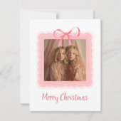 Personalized Family Photo Merry Christmas Card (Voorkant)