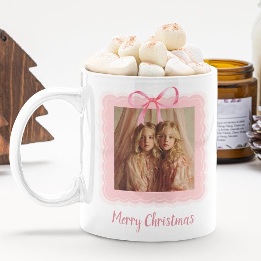 Personalized Family Photo Merry Christmas Mug Koffiemok