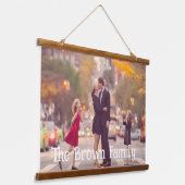 Personalized Family Photo Portrait Wall Art Home Hangend Wandkleed (Gebogen)