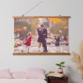Personalized Family Photo Portrait Wall Art Home Hangend Wandkleed (Slaapkamer)