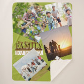 Personalized Family Photo Sherpa Blanket Deken (Voorkant)
