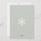 Personalized Family Photo Simple Minimalist Feestdagenkaart (Achterkant)