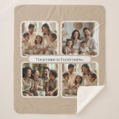  Personalized Family Photo-Together Is Everything Sherpa Deken (Voorkant)