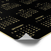 Personalized Family Photo Yearly 2026 Calendar Poster (Hoek)