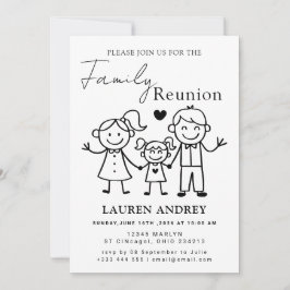 Personalized Family Reunion Party Invitation Kaart