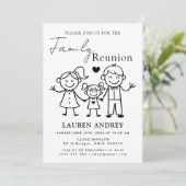 Personalized Family Reunion Party Invitation Kaart (Staand voorkant)